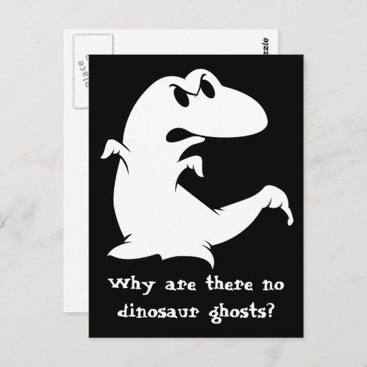 Carte Postale Dinosaure Ghost (Devant / Derrière)