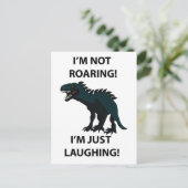 Carte Postale Dinosaure Je rigole Dinosaure Drôle (Debout devant)