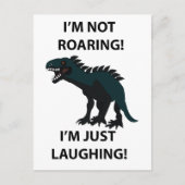 Carte Postale Dinosaure Je rigole Dinosaure Drôle (Devant)