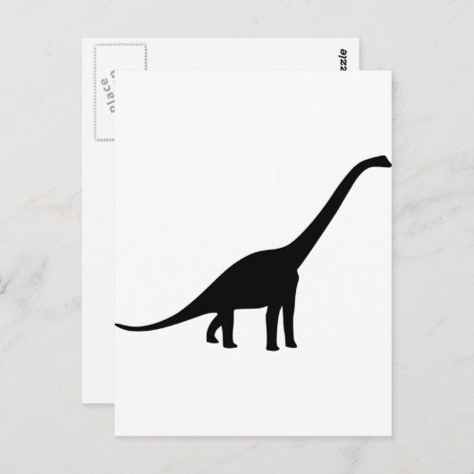Carte Postale Dinosaure - Longneck (Devant / Derrière)