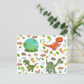 Carte postale Dinosaure Mignon (Debout devant)