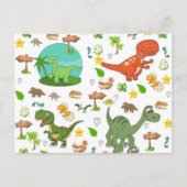 Carte postale Dinosaure Mignon (Devant)