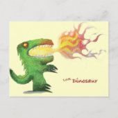 Carte Postale Dinosaure ou Dragon par little t et Abdul Rasheed (Devant)
