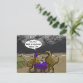 Carte Postale Dinosaure Psychique Fortune Teller Dessin (Debout devant)