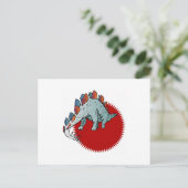 Carte Postale Dinosaure rouge (Debout devant)