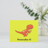 Carte Postale Dinosaure rouge 02/19 (Debout devant)