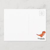 Carte Postale Dinosaure rouge 02/19 (Dos)