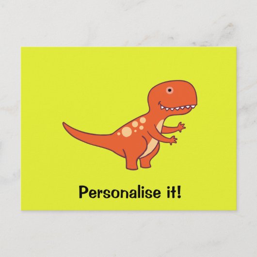 Carte Postale Dinosaure rouge 02/19 (Devant)
