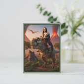Carte Postale Dinosaure T Rex Drôle (Debout devant)