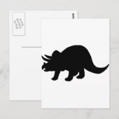 Carte Postale Dinosaure - Tricératops (Devant / Derrière)