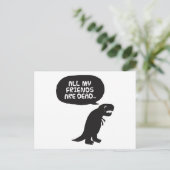Carte Postale Dinosaure triste (Debout devant)