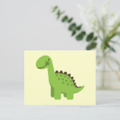 Carte Postale Dinosaure Vert (Debout devant)