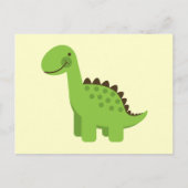 Carte Postale Dinosaure Vert (Devant)