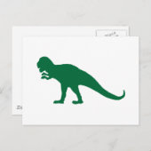 Carte Postale Dinosaure Vert (Devant / Derrière)