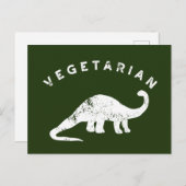 Carte Postale Dinosaure vert (Devant / Derrière)