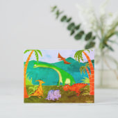 Carte Postale Dinosaures (Debout devant)