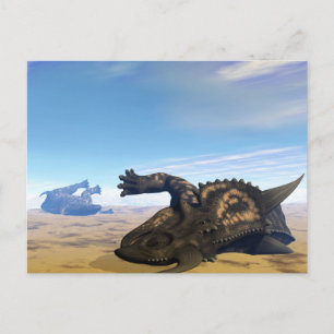 Carte Postale dinosaures d'Einiosaurus morts
