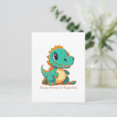 Carte Postale Dinosaures féroces (Debout devant)