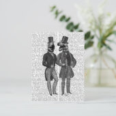 Carte Postale Dinosaures Hommes Sortent La Nuit (Debout devant)