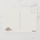 Carte Postale Dinosaurs Kids Hand Drawn Boho Dinosaur Pattern (Dos)