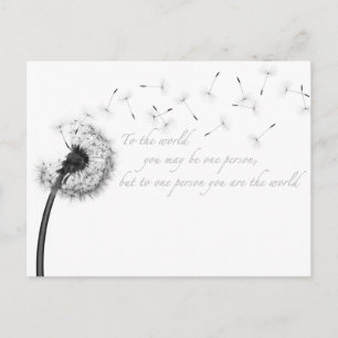 Carte postale d'inspiration Pissenlit