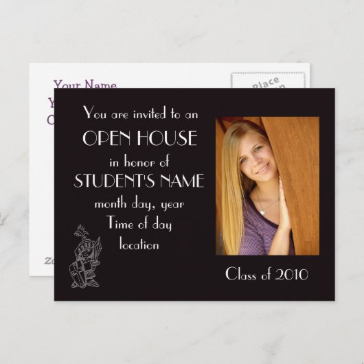 carte postale d'invitation (Devant / Derrière)