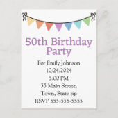 Carte postale d'invitation (Devant)