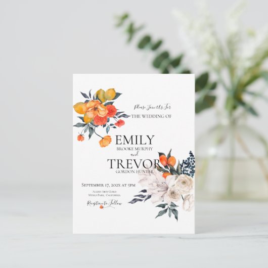 Carte postale d'invitation (Debout devant)