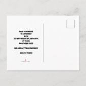 Carte postale d'invitation (Dos)