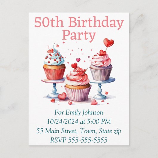 Carte postale d'invitation (Devant)