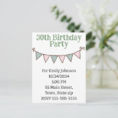 Carte postale d'invitation (Debout devant)
