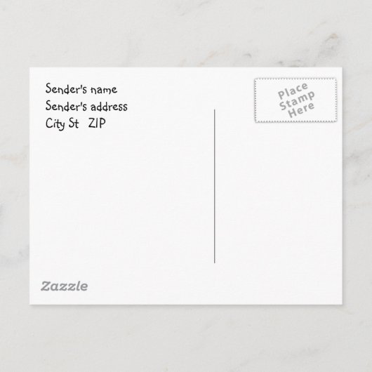 carte postale d'invitation (Dos)