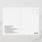 Carte Postale D'invitation À Feuilles D'aluminium 1470 Botticelli Madonna et l'enfant incarné (Verso)