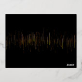 Carte Postale D'invitation À Feuilles D'aluminium adorable bébé d'Halloween (Verso)