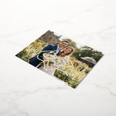 Carte Postale D'invitation À Feuilles D'aluminium amour (Rotation)