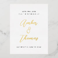 Calligraphie moderne simple Enregistrer la date Re