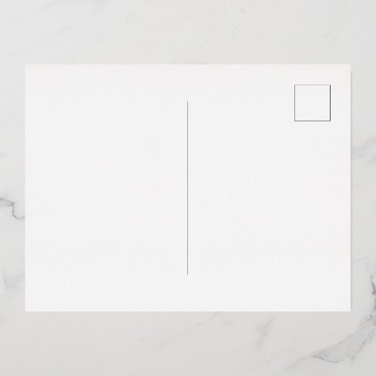 Carte Postale D'invitation À Feuilles D'aluminium Carton d'invitation alu (Verso)
