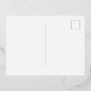 Carte Postale D'invitation À Feuilles D'aluminium Carton d'invitation métallisé