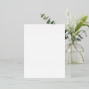 Carte Postale D'invitation À Feuilles D'aluminium Design simple et blanc personnalisé moderne Ajoute