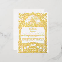 Détails de mariage à la feuille d'or de fantasy mé