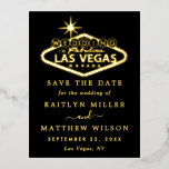 Carte Postale D'invitation À Feuilles D'aluminium Elégant Las Vegas Mariage Enregistrer La Date Réel<br><div class="desc">Célébrez dans le style avec ces mariage pressé à feuille de papier moderne et très tendance,  sauf les cartes postales de date. Ce design est facile à personnaliser avec votre libellé d'événement spécial et vos invités seront ravis quand ils reçoivent ces fabuleuses cartes postales.</div>