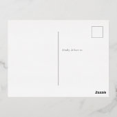 Carte Postale D'invitation À Feuilles D'aluminium Élégant Scriot Disco Ball Bachelorette Party Real (Verso)