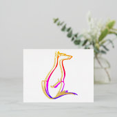 Carte Postale D'invitation À Feuilles D'aluminium essai (Debout devant)