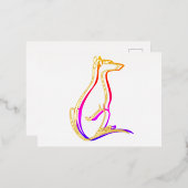 Carte Postale D'invitation À Feuilles D'aluminium essai (Recto/Verso)