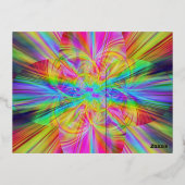 Carte Postale D'invitation À Feuilles D'aluminium Hamburger (Verso)