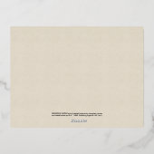 Carte Postale D'invitation À Feuilles D'aluminium Harry Potter | MERCI BABY SHOWER (Verso)