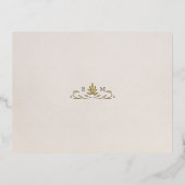Carte Postale D'invitation À Feuilles D'aluminium Mariage RSVP Insérer Pimpernel victorien (Verso)