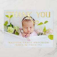 Merci photo bébé Coeur moderne naissance