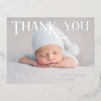 Merci photo bébé Coeur moderne naissance