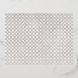 Carte Postale D'invitation À Feuilles D'aluminium Ornement arabesque élégant